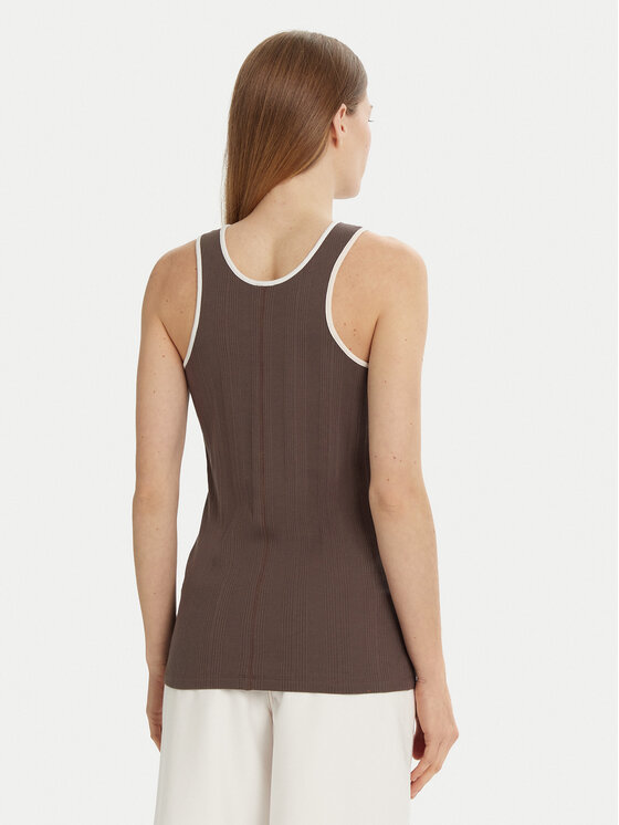 Max Mara Leisure Top Sax 2516941027 Brązowy Slim Fit | Modivo.pl