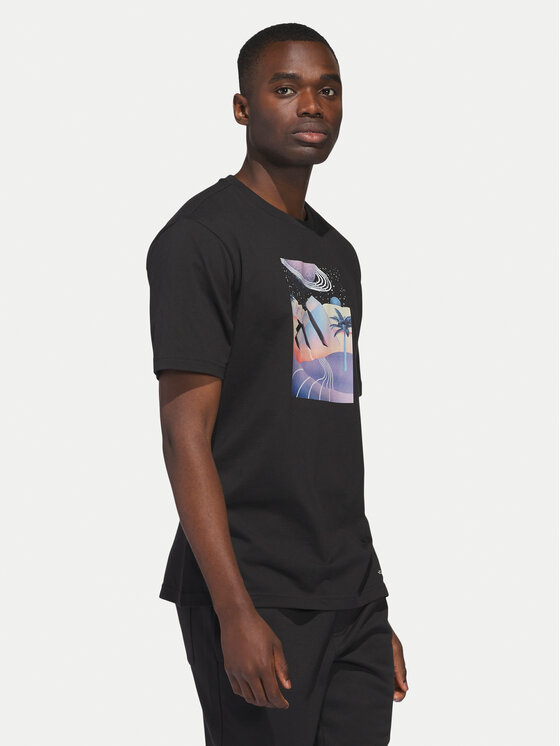 adidas adidas T-Shirt All Day I Dream About Summer JI9417 Czarny Regular Fit