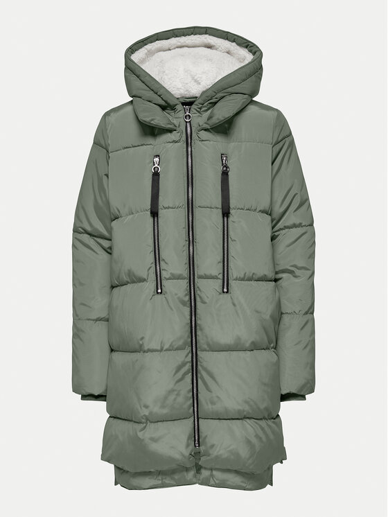 ONLY ONLY Žieminė striukė New Nora 15304792 Žalia Regular Fit
