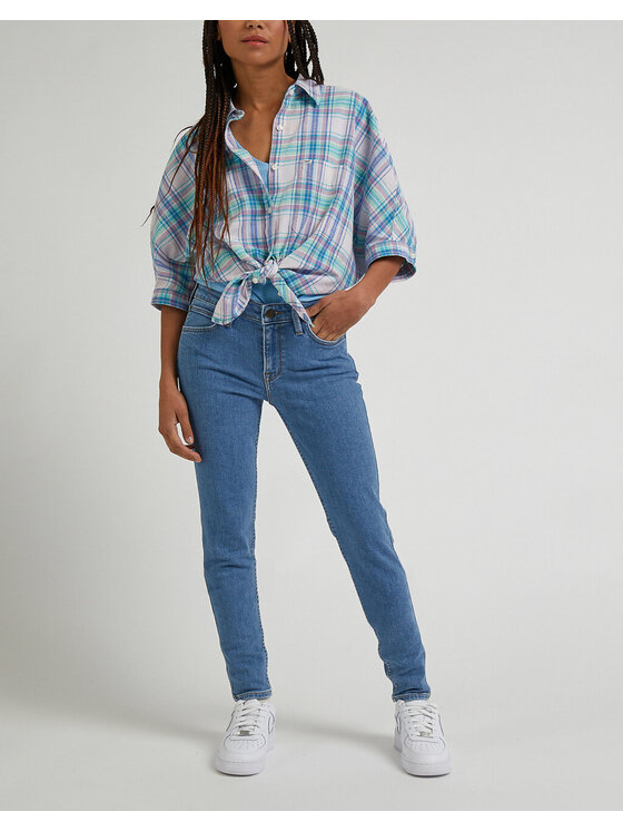 Lee Lee Jeansy SCARLETT Niebieski Skinny Fit