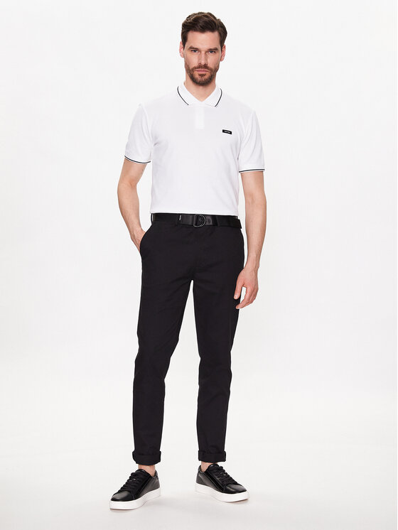 Calvin Klein Calvin Klein Chino nohavice Modern Twill K10K110979 Čierna Slim Fit