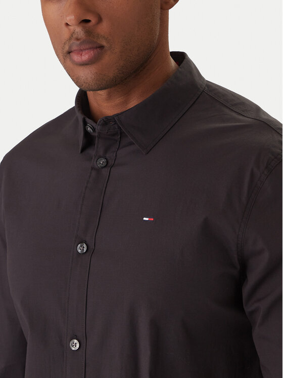 Tommy Jeans Tommy Jeans Πουκάμισο DM0DM04405 Μαύρο Slim Fit