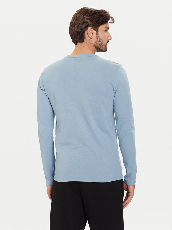 BOSS BOSS Pikkade varrukatega T-särk Tacks 50512111 Sinine Regular Fit