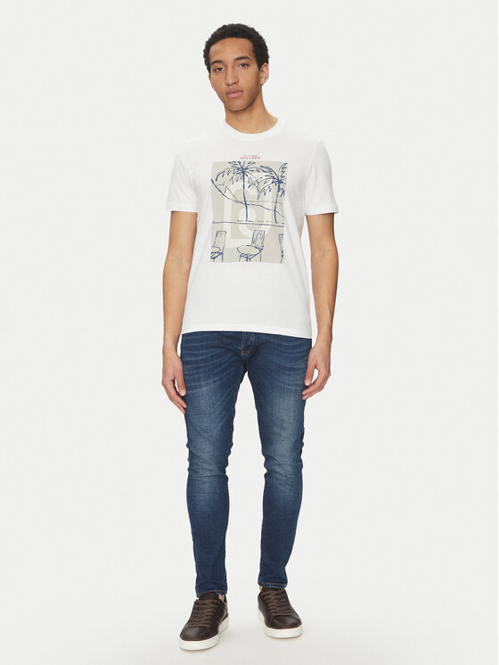 Liu Jo Liu Jo T-krekls QA5189 J4924 Balts Regular Fit