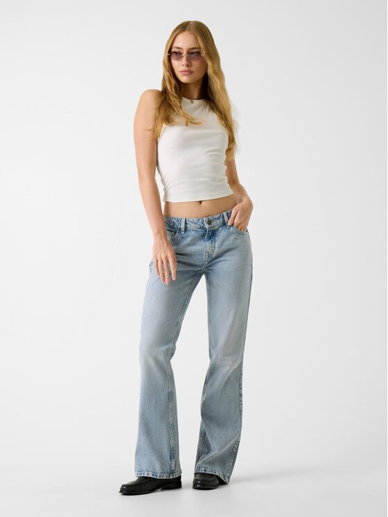 Guess Jeans Guess Jeans Jeansy 180319 Niebieski Flared Fit