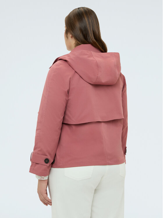 Fiorella Rubino Fiorella Rubino Płaszcz zimowy 8004T000352N006 Różowy A-Line Fit