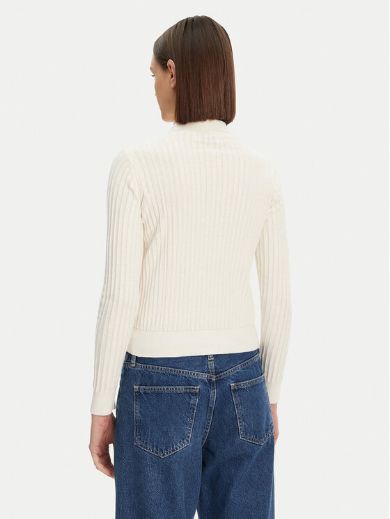 Lacoste Lacoste Sweter AF9264 Écru Regular Fit