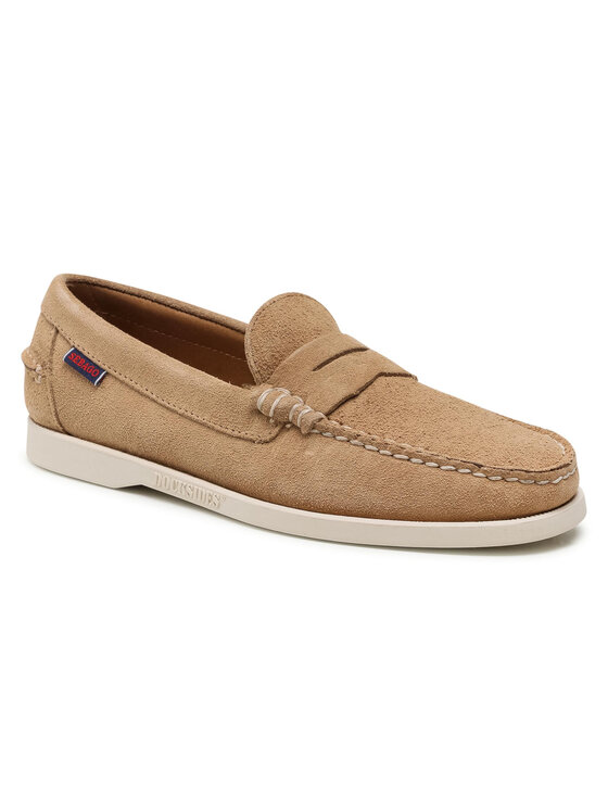 Sebago Mocassins Dan Boat Flesh Out 7111MSW Beige Modivo.fr