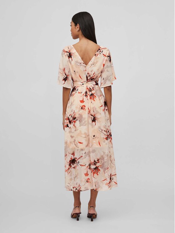 Vila Vila Vestito da giorno Karin 14083207 Beige Regular Fit
