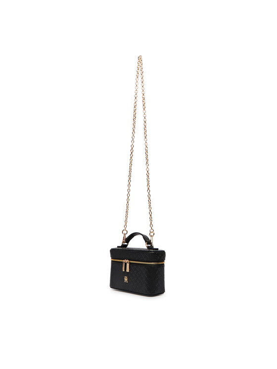 Tommy Hilfiger Tommy Hilfiger Τσάντα Th Icon Chain Vanity Bag Mono AW0AW19021 Μαύρο