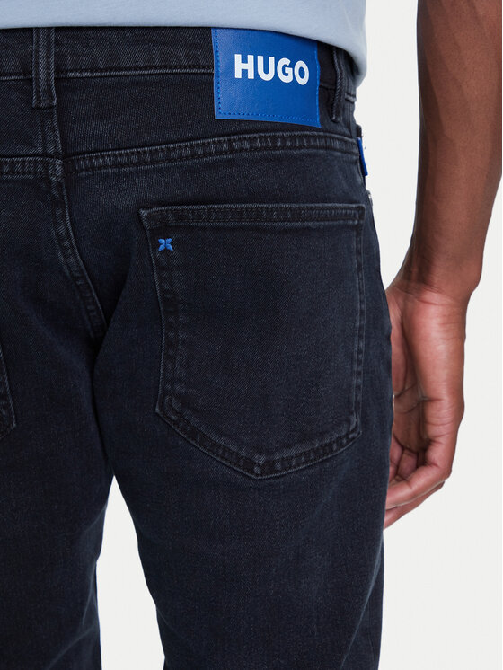 HUGO HUGO Jeansy Zane 50541548 Tmavomodrá Extra Slim Fit
