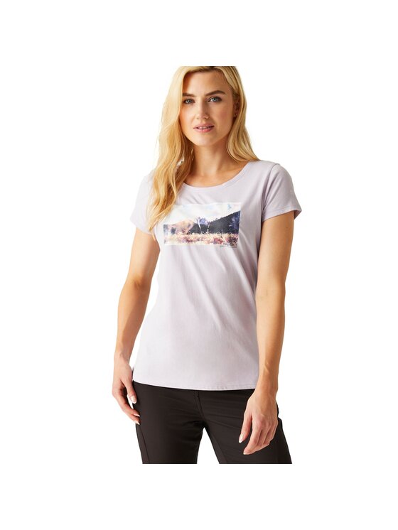 Regatta Regatta T-Shirt Breezed IV Fioletowy Short Fit