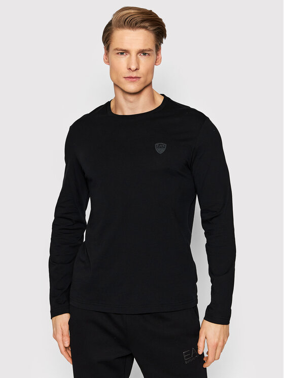 EA7 Emporio Armani EA7 Emporio Armani S dlouhým rukávem 8NPT09 PJNQZ 1200 Černá Regular Fit