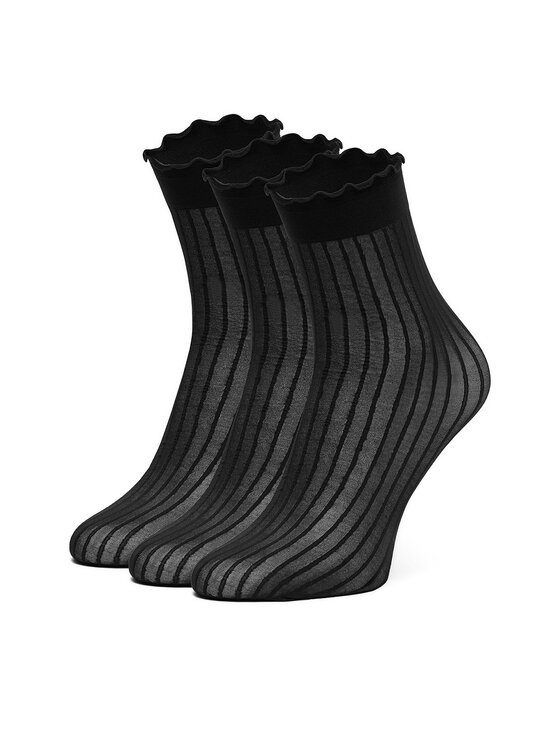 Nine West Nine West Dlouhé ponožky CEO_AS_NW_01_Z_AW25 (3-PACK) Černá