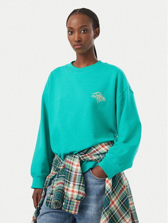 Quiksilver Quiksilver Sweatshirt Standard Crew EQWFT03188 Grün Regular Fit