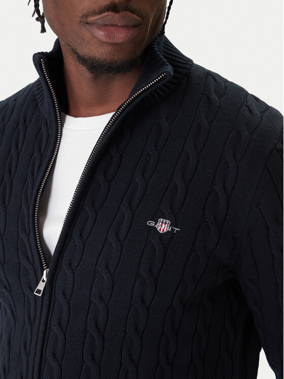 Gant Gant Кардиган 8050604 Тъмносин Slim Fit