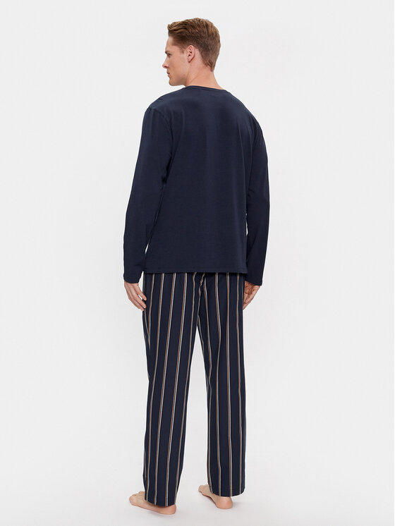 BOSS Boss Pyžamo Easy 50488084 Tmavomodrá Regular Fit
