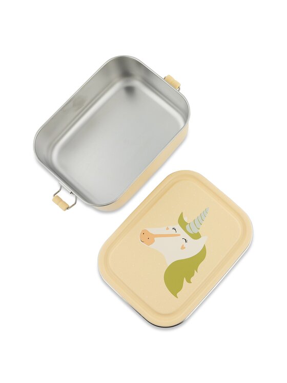 Trixie Baby Trixie Baby Lunchbox Mały stalowy lunch box - Jednorożec Beżowy