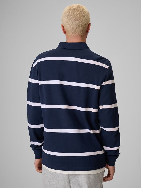 4F 4F Longsleeve 4FRSS26TLONM675-31S Granatowy Relaxed Fit