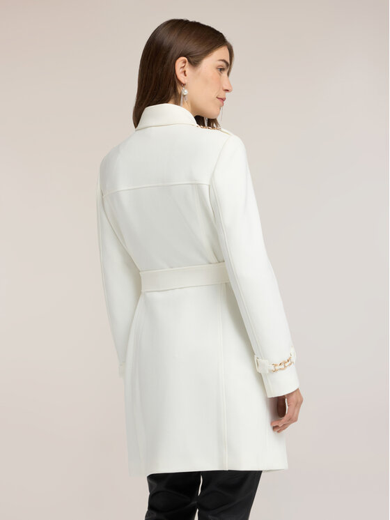 Motivi Motivi Cappotto invernale 0034Q100683N011 Bianco Regular Fit