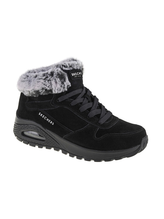 Skechers, Rozmiar 37, Czarny, Skechers Uno Rugged Wintriness