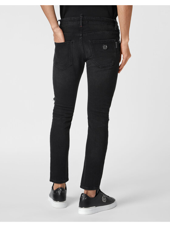 PHILIPP PLEIN PHILIPP PLEIN Jeansy 15383 Szary Skinny Fit