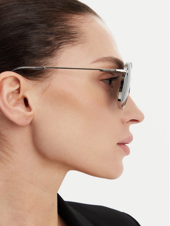 Trussardi Trussardi Okulary przeciwsłoneczne TSM3015 Srebrny