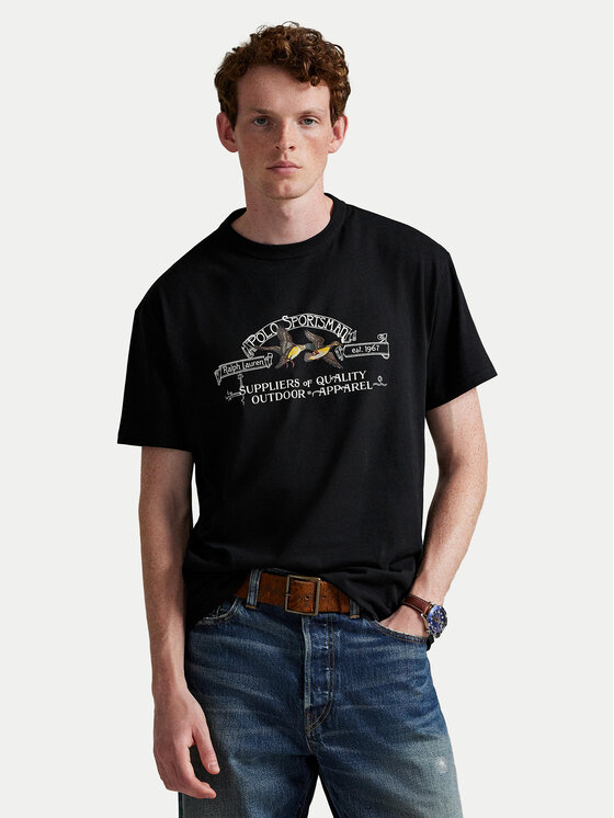 Polo Ralph Lauren Polo Ralph Lauren T-shirt 710981142001 Crna Classic Fit