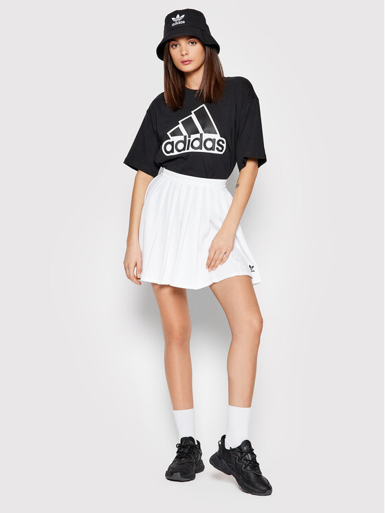 adidas adidas Plisēti svārki HG6305 Balts Regular Fit