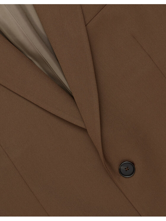 Borgio Borgio Marynarka lido Brązowy Slim Fit