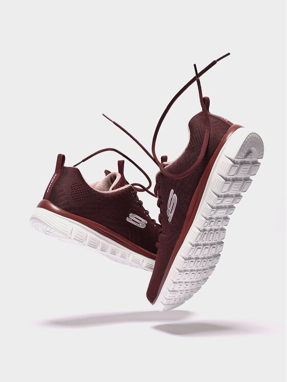 Skechers Skechers Tenisice Get Connected 12615/WINE Tamnocrvena