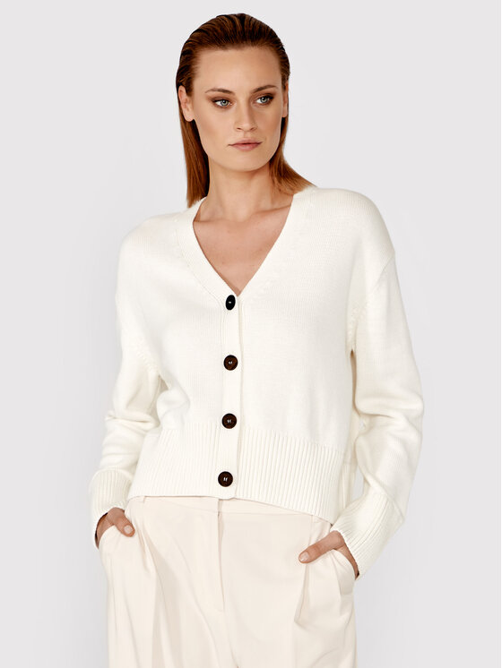 Simple Simple Kardigan SWD005 Beež Regular Fit