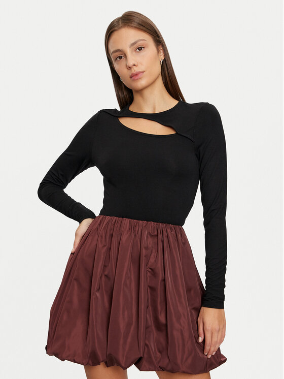 Vila Blúzka Erna 14106753 Čierna Regular Fit