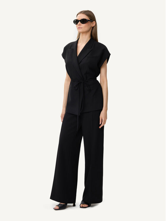KMX KMX Kamizelka 193110007 Czarny Fitted Fit
