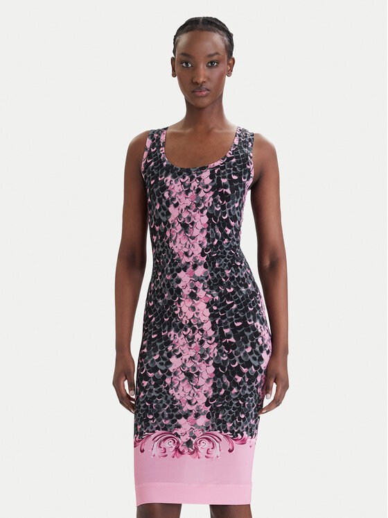 Versace Jeans Couture Versace Jeans Couture Každodenné šaty 80HAO9P6 JS546 Ružová Slim Fit