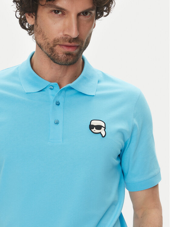 KARL LAGERFELD KARL LAGERFELD Polokošeľa 745710 552224 Modrá Regular Fit
