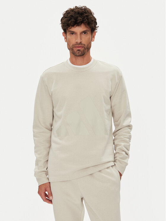 adidas adidas Tepláková súprava Big Logo Fleece Colorblock JX5572 Béžová Regular Fit