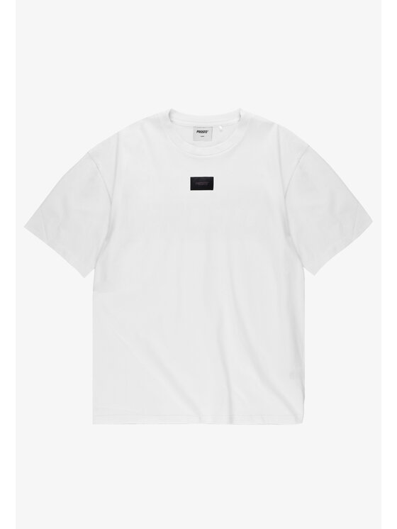 PROSTO. PROSTO. T-Shirt Jacquard Label KL261MTEE1041 Biały Oversize