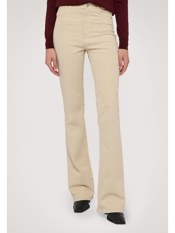 Trussardi Trussardi Pantaloni di tessuto P7029000293N002 Beige Flare Fit