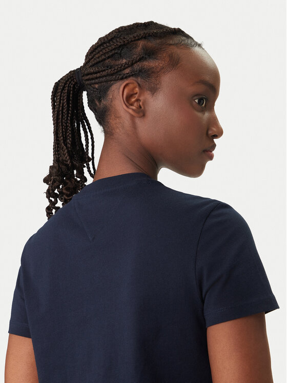 Tommy Jeans Tommy Jeans T-Shirt Flag DW0DW22562 Σκούρο μπλε Regular Fit