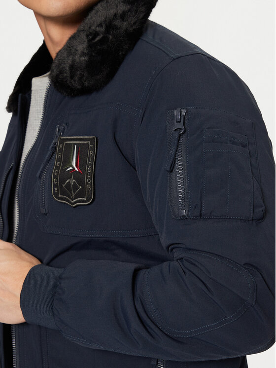Aeronautica Militare Aeronautica Militare Bomber 242AB2106CT3151 Blu scuro Regular Fit