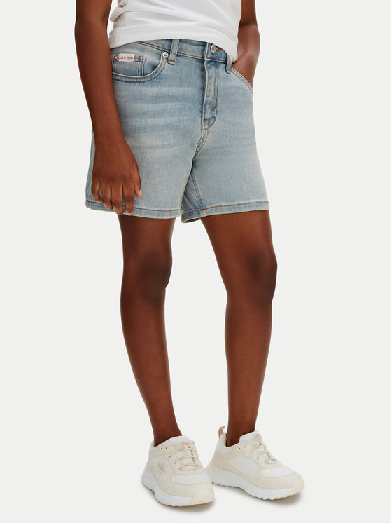 Calvin Klein Jeans Pantaloni scurți de blugi LVCKSJC19G Albastru deschis Regular Fit