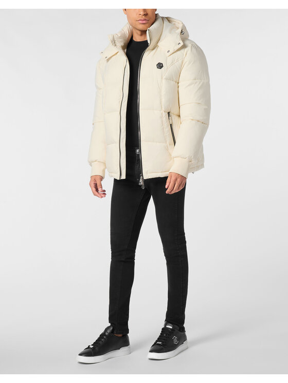 PHILIPP PLEIN PHILIPP PLEIN Giubbotto piumino 27031 Beige Regular Fit