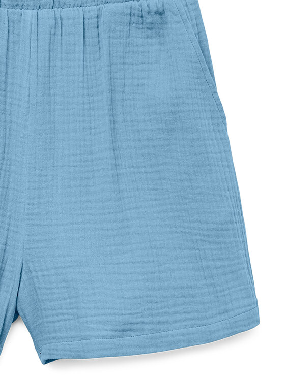 Vero Moda Vero Moda Szövet rövidnadrág Natali 10279687 Kék Baggy Fit