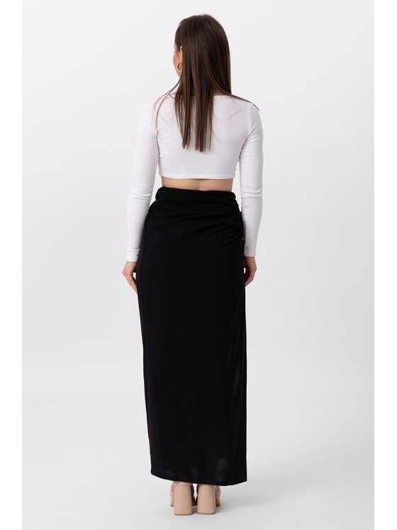 LAURELLA LAURELLA Sukňa 7UL006 Čierna Regular Fit