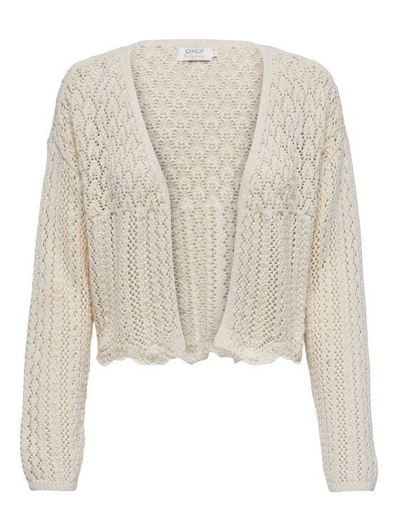 ONLY ONLY Kardigán Nola 15290744 Écru Relaxed Fit