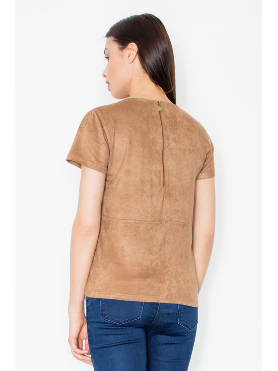 FIGL FIGL Halenka M458 Hnědá Regular Fit