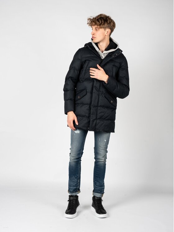 Geox Geox Parka M2628P T2956 Černá Regular Fit