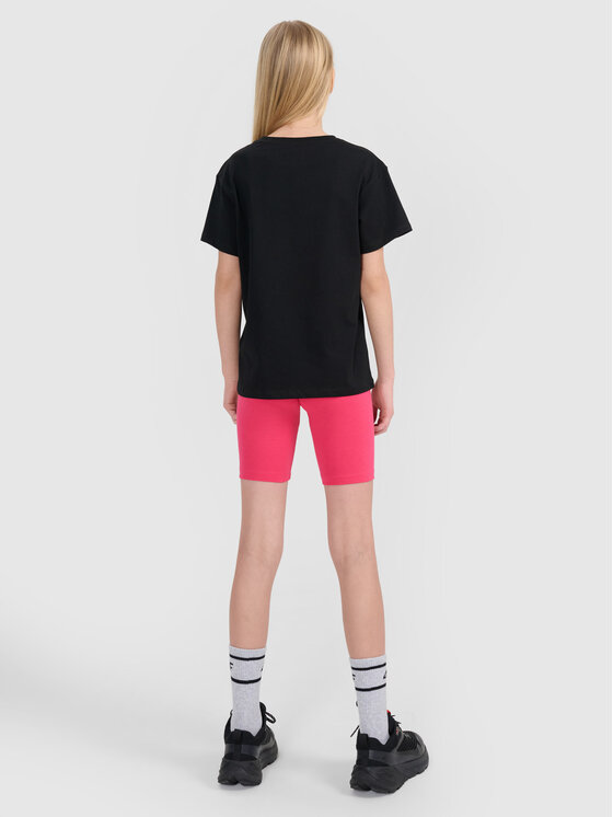 4F 4F Kolarki casual Różowy Slim Fit