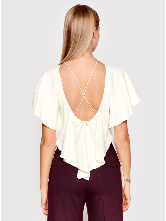 Victoria Victoria Beckham Victoria Victoria Beckham Palaidinė Drape 1122WTP003178B Geltona Regular Fit